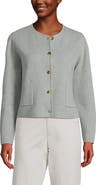 Lands' End Fine Gauge Cotton Milano Blazer Sweater