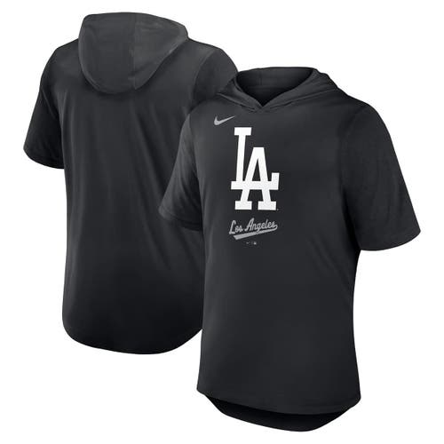 Nike Black Los Angeles Dodgers Tri-blend Hoodie T-shirt