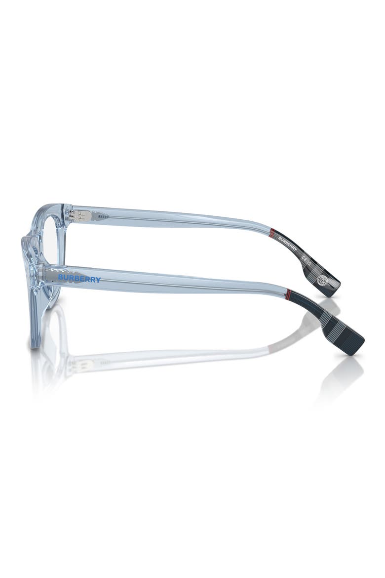 47mm Square Optical Glasses, Alternate, color, AZURE / DEMO LENS