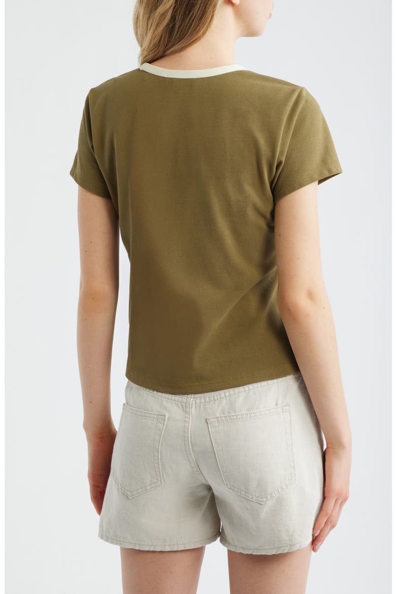The Piqué Baby Tee, Alternate, color, MILITARY MULTI