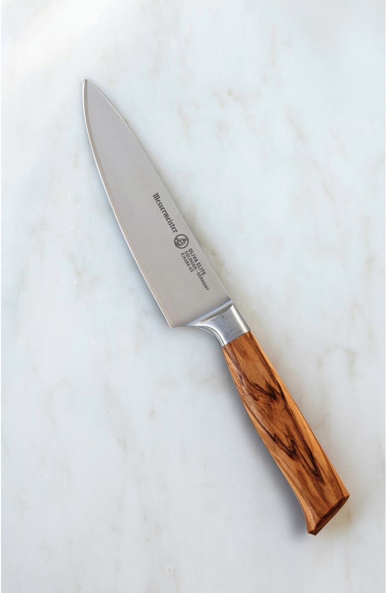 Messermeister Oliva Elite 6 inch Chef's Knife, Alternate, color, Brown