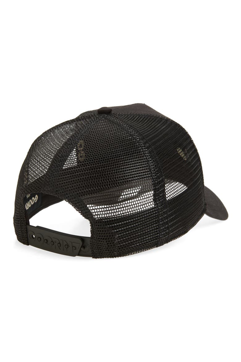 Panther Trucker Hat, Alternate, color, BLACK