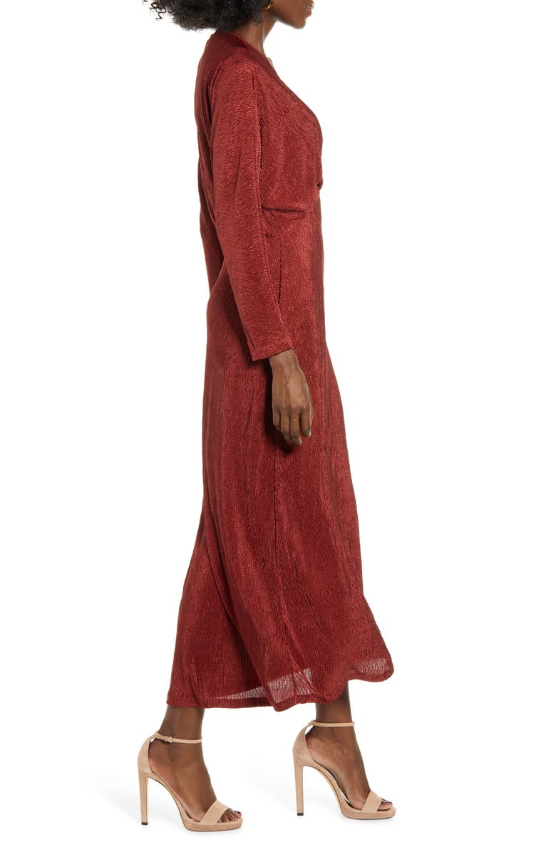 All in Favor Textured Long Sleeve Dress, Alternate, color,