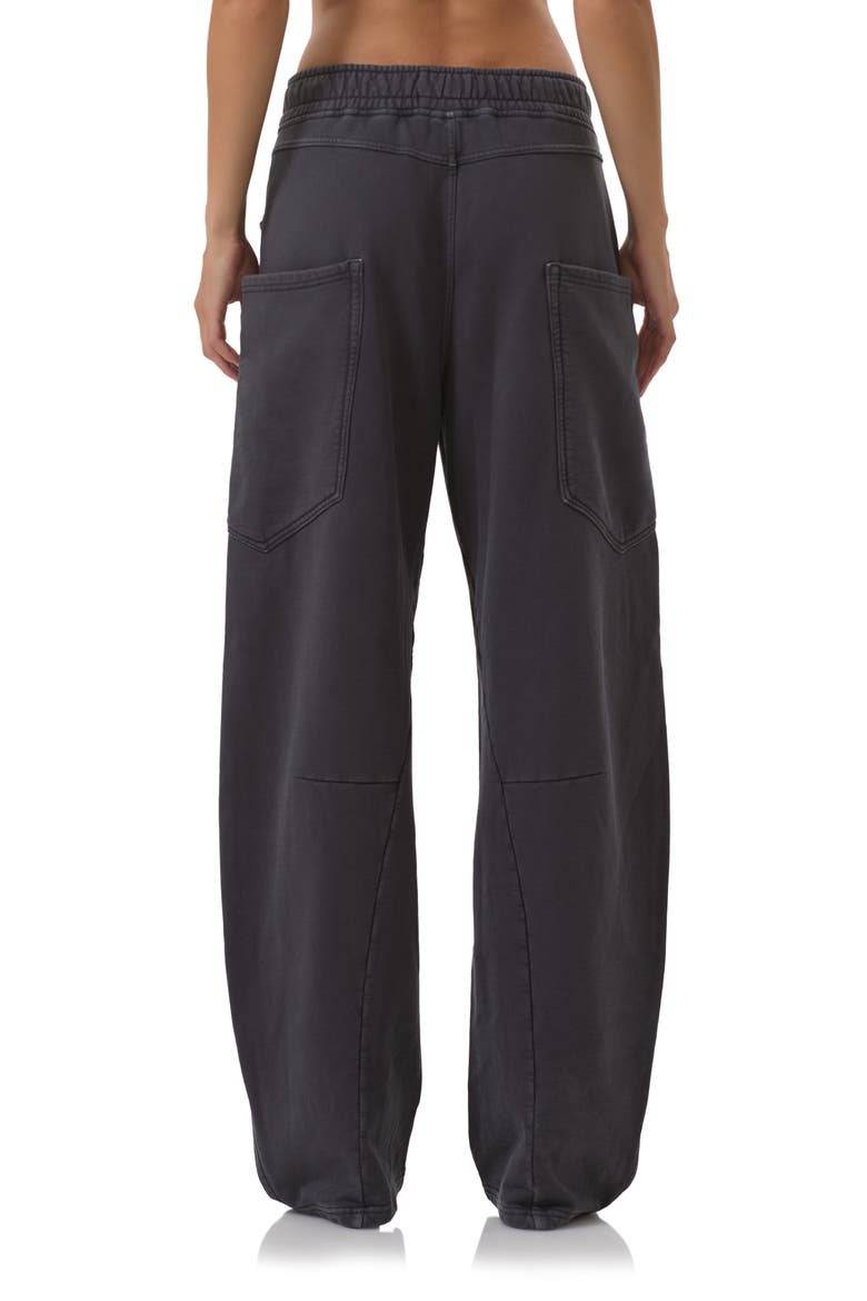 Ryan Cotton Barrel Sweatpants, Alternate, color, ONYX