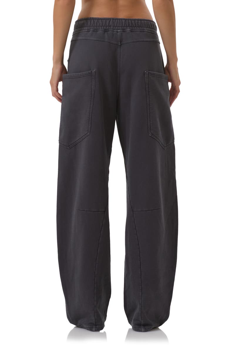 AFRM Ryan Cotton Barrel Sweatpants, Alternate, color, Onyx