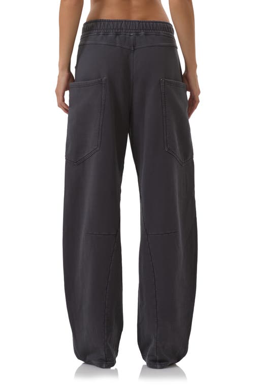Afrm Ryan Cotton Barrel Sweatpants In Black
