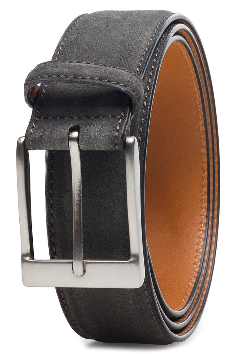 Telante Schore Suede Belt, Main, color, GREEN