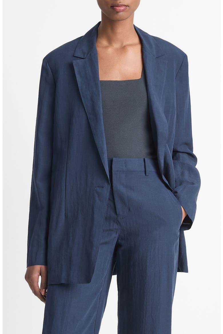 Relaxed Textured Blazer, Main, color, LT COASTAL