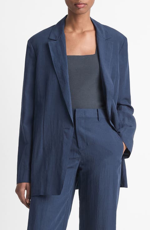 Relaxed Textured Blazer