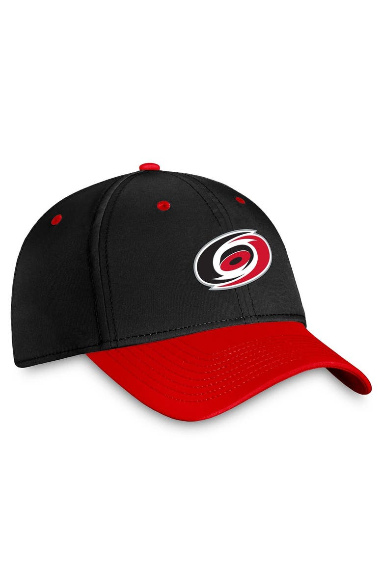 FANATICS Men's Fanatics Branded  Black/Red Carolina Hurricanes Authentic Pro Rink Two-Tone Flex Hat, Alternate, color, 