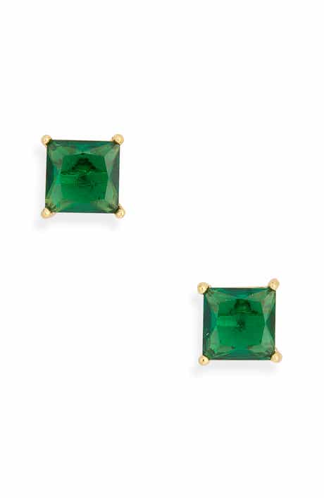 Princess Cut Cubic Zirconia Stud Earrings