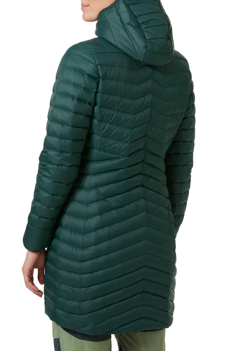 Helly Hansen Verglas Water Repellent Long Hooded Down Insulator Jacket, Alternate, color, 