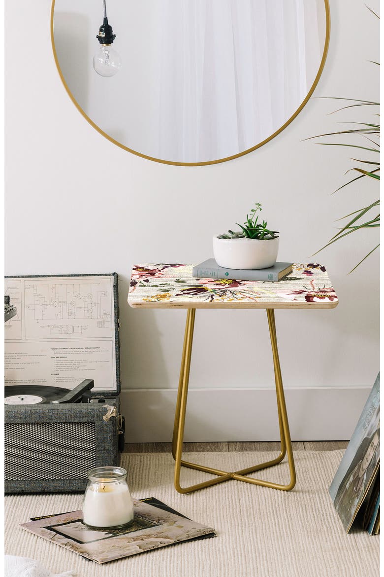 Poppy Wild Side Table, Alternate, color, PINK