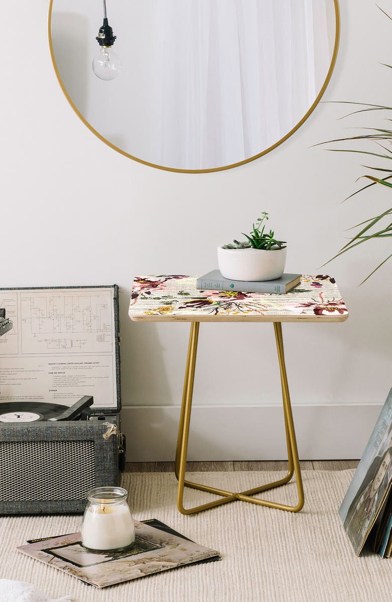 Deny Designs Poppy Wild Side Table, Alternate, color, 