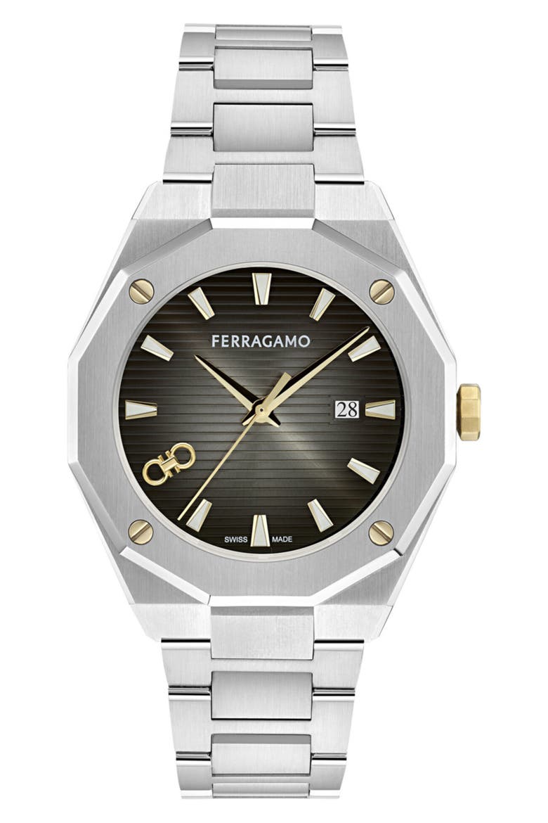 Edge Bracelet Watch, 40mm, Main, color, STAINLESS STEEL/BLACK