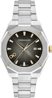 FERRAGAMO Edge Bracelet Watch, 40mm
