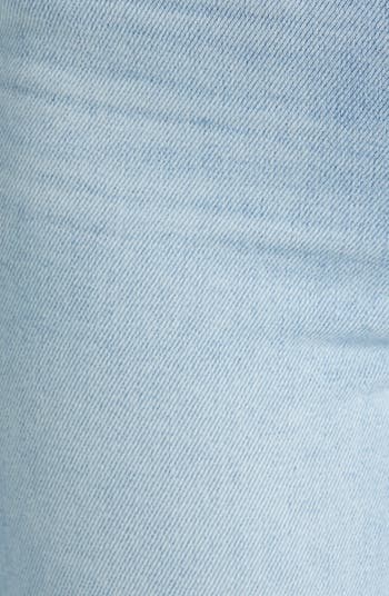 Claudine High Waist Frayed Hem Ankle Flare Jeans