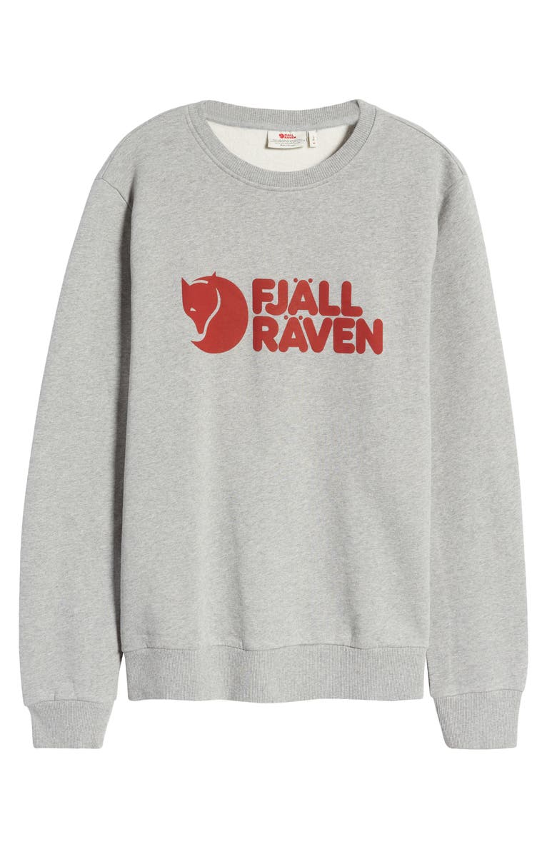 Fjällräven Men's Logo Organic Cotton Graphic Sweatshirt, Alternate, color, 