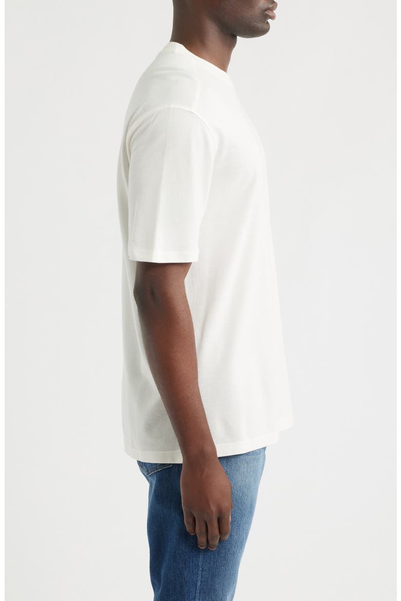 Cotton Blend Piqué T-Shirt, Alternate, color, ANTIQUE WHITE