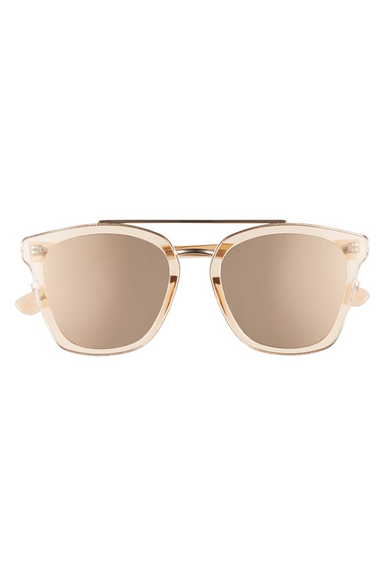 Sweet Dreams 55mm Square Sunglasses, Main, color, CHAMPAGNE/ ROSE