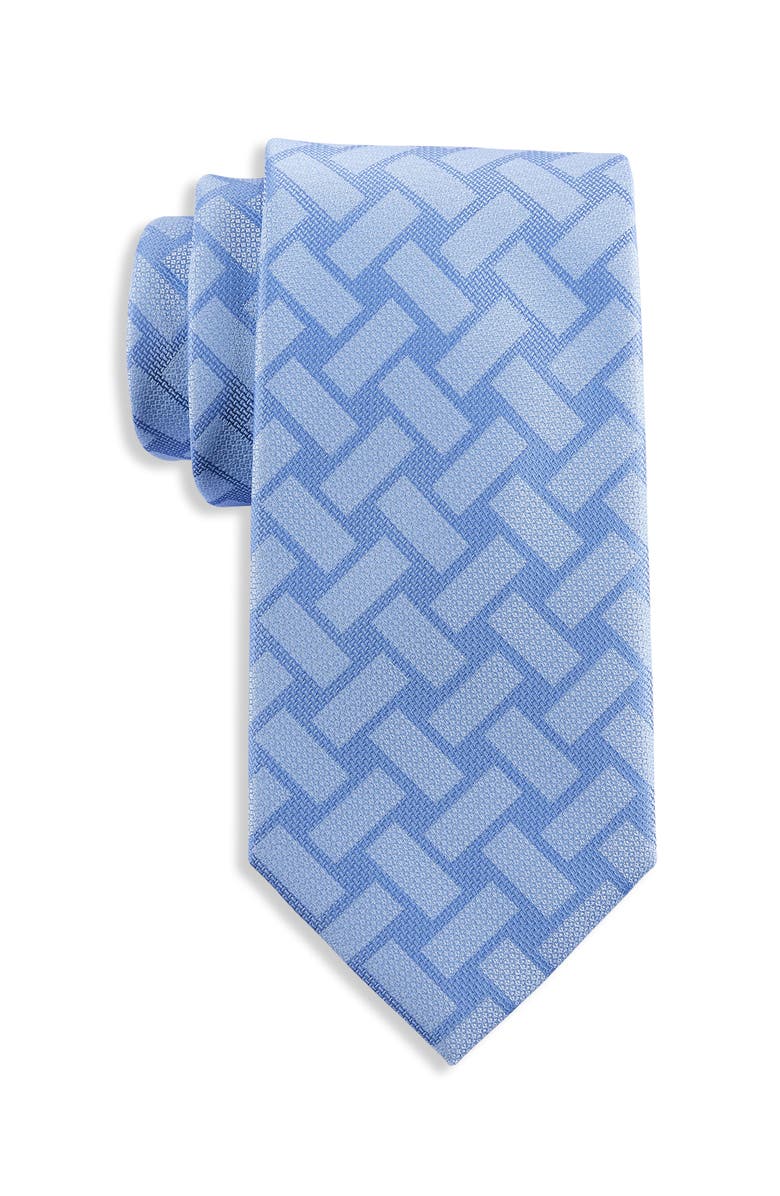 Synrgy by DXL Big & Tall Basketweave Geometric Tie, Main, color, 