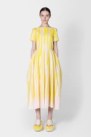 Roksanda Vaela Stripe Cotton Midi Dress