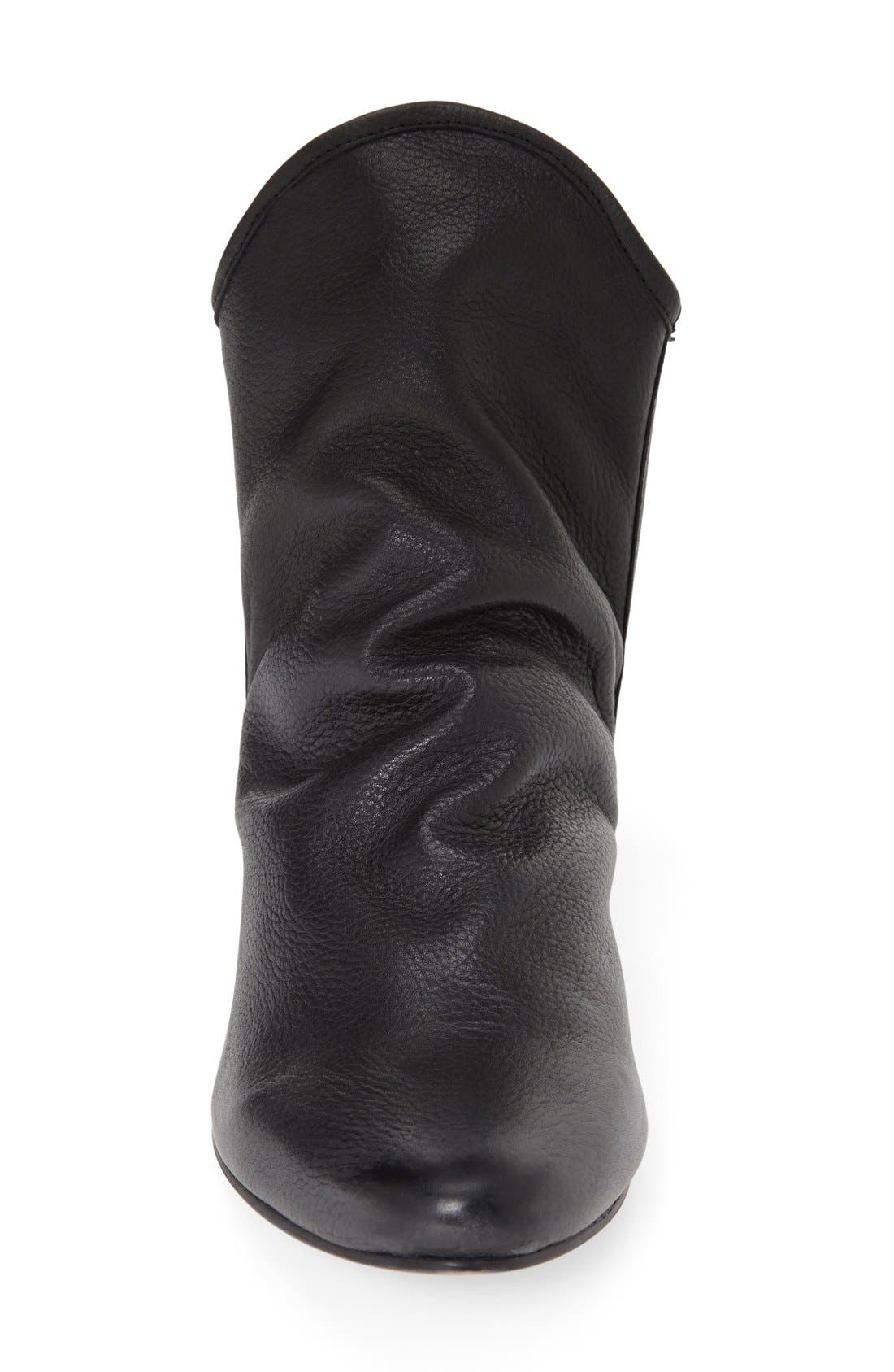 'Estrella' Fringe Boot, Alternate, color, BLACK