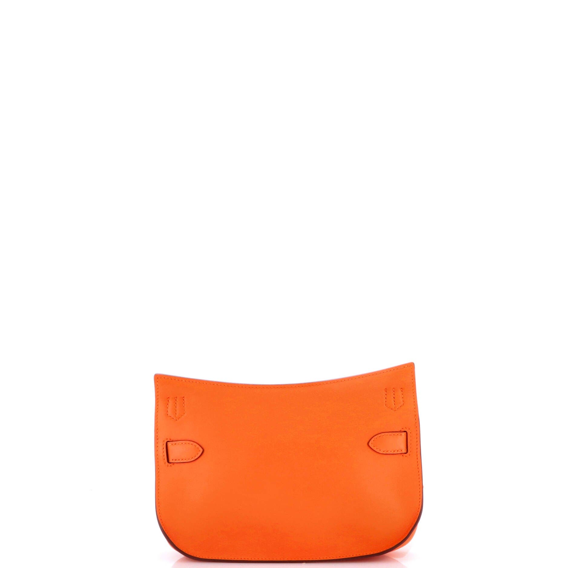 Pre-Owned Hermes Jypsiere Bag Swift Mini, Alternate, color, Orange Minium