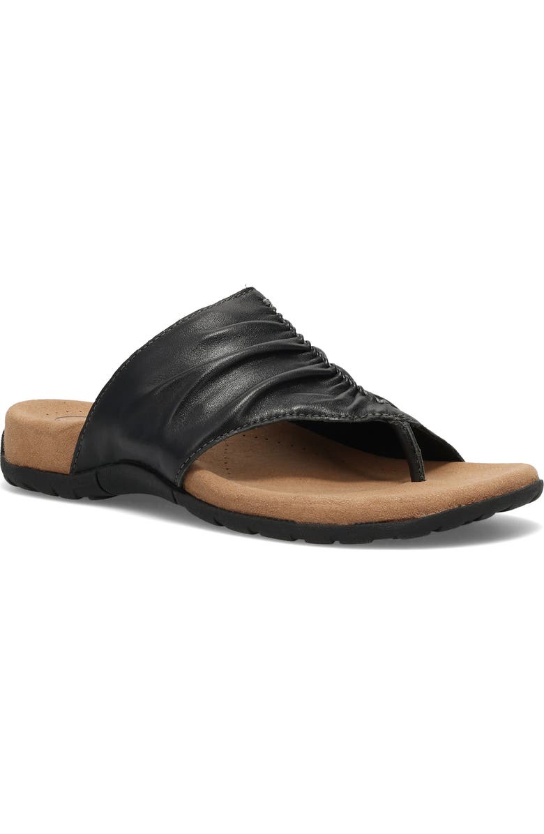 Taos Gift 2 Sandal, Main, color, Black Leather