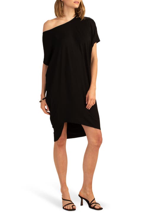 Radiant One-Shoulder Asymmetric Shift Dress
