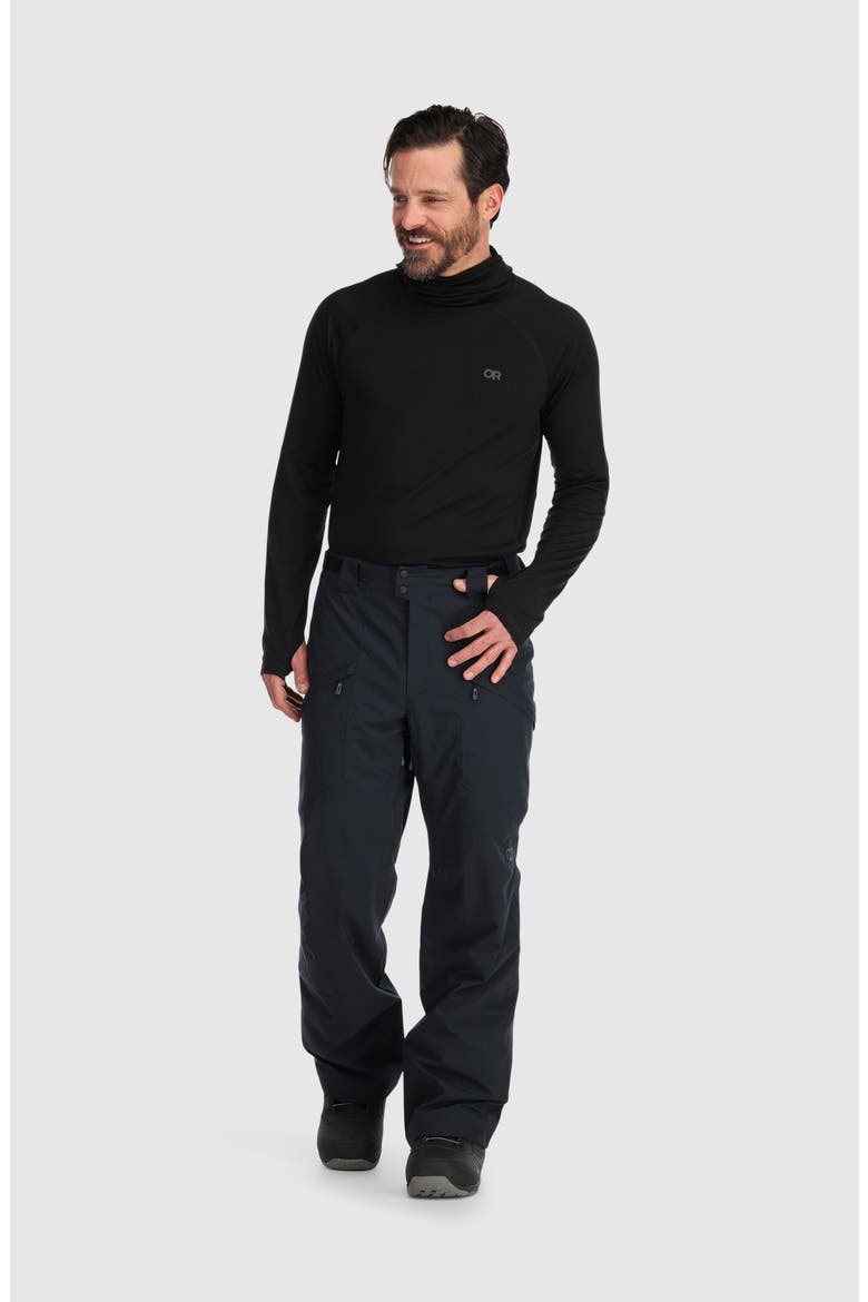 Snowcrew Waterproof & Windproof Insulated Snow Pants, Alternate, color, BLACK