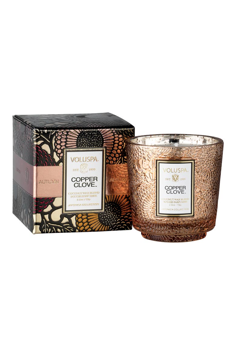 Japonica Pedestal Candle, Main, color, COPPER CLOVE