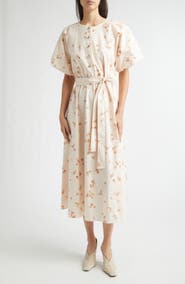Altuzarra Paulina Petal Print Shirtdress