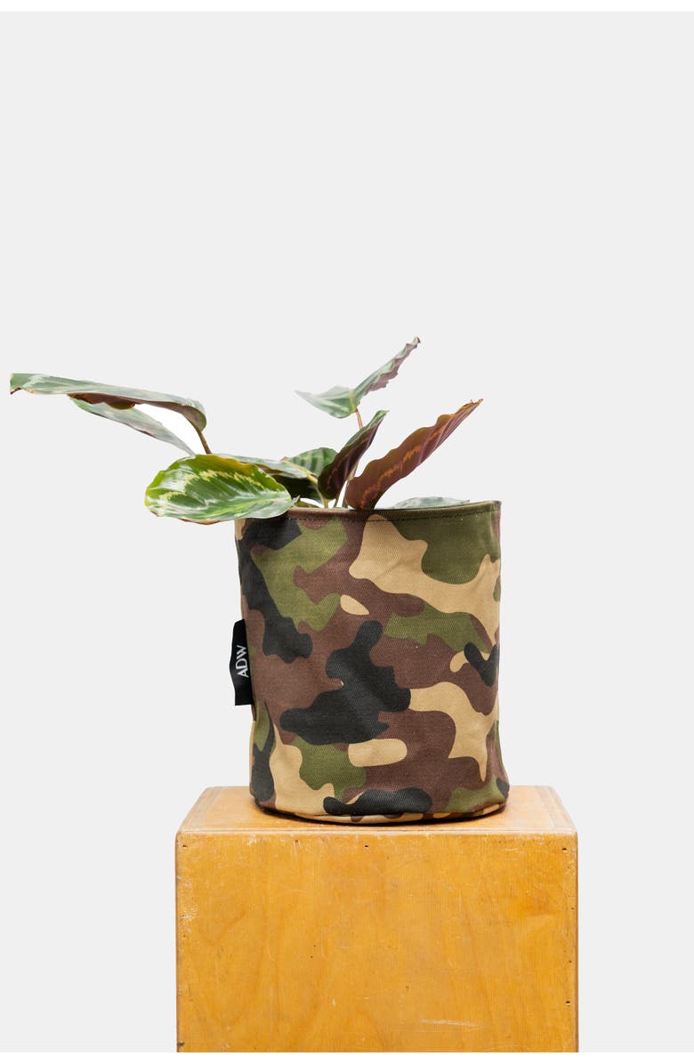 ADW Waxed Camo Plant Pot Cover, Main, color, Camo