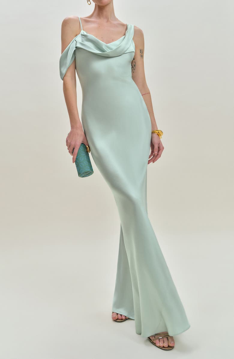 Reformation Ronda Silk Cocktail Dress, Main, color, 