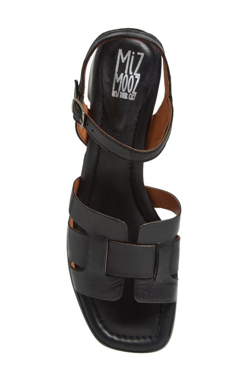 Miz Mooz Oakley Block Heel Sandal In Black
