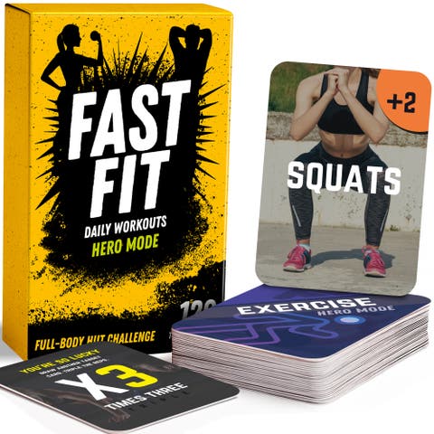 Fast Fit Workout Cards Set - Full Body Fitness Training Deck