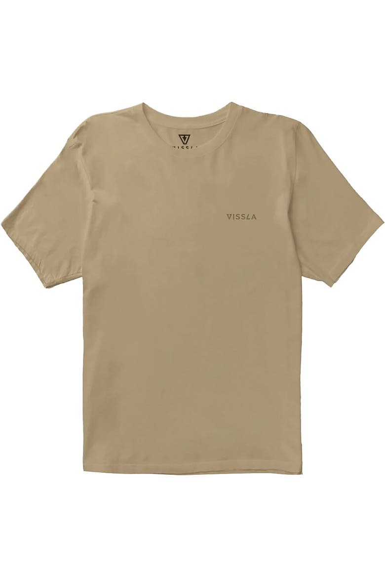 Vintage Vissla Premium Organic T-Shirt - Men's, Alternate, color, Dark Sand