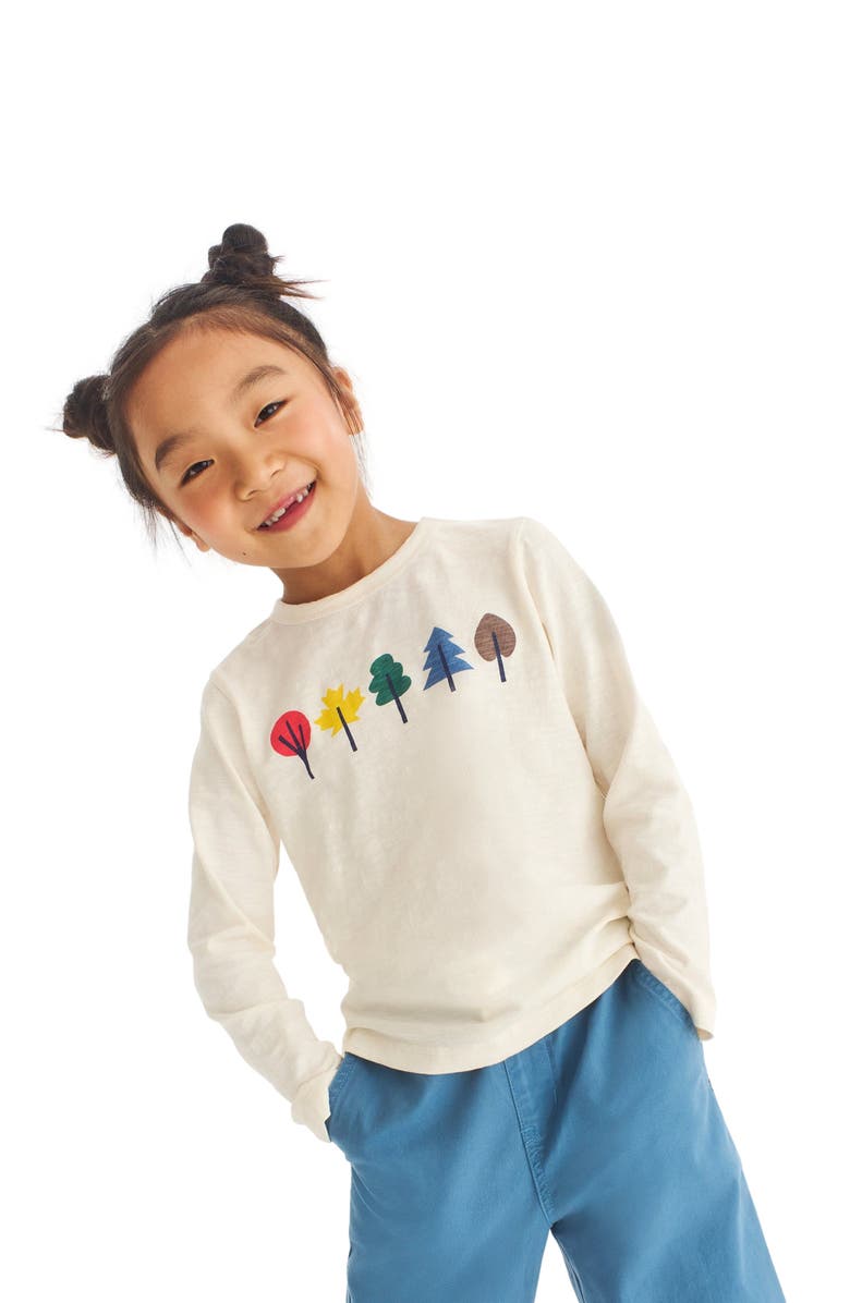 Primary Kids Long Sleeve Foliage Tee, Alternate, color,