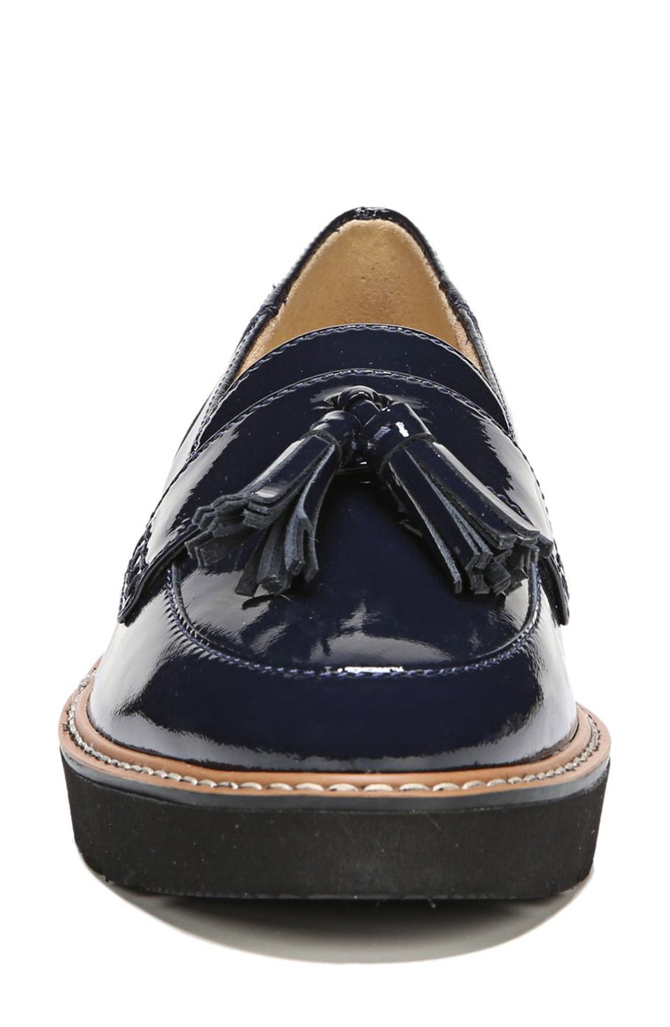 August Loafer, Alternate, color, NAVY PATENT LEATHER