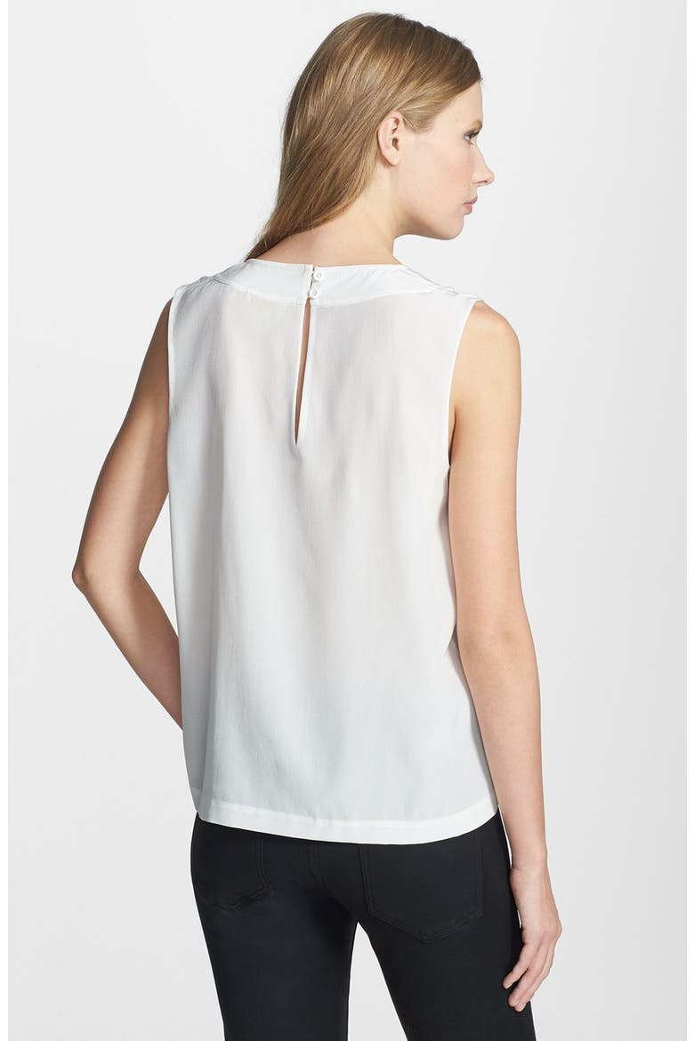 'gemma' silk top, Alternate, color, CREAM