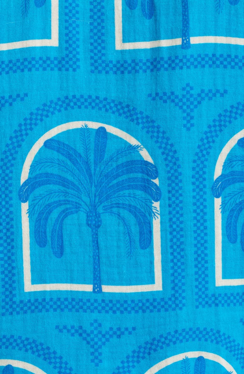 KILO BRAVA Print Cotton Short Pajamas, Alternate, color, Resort Palms