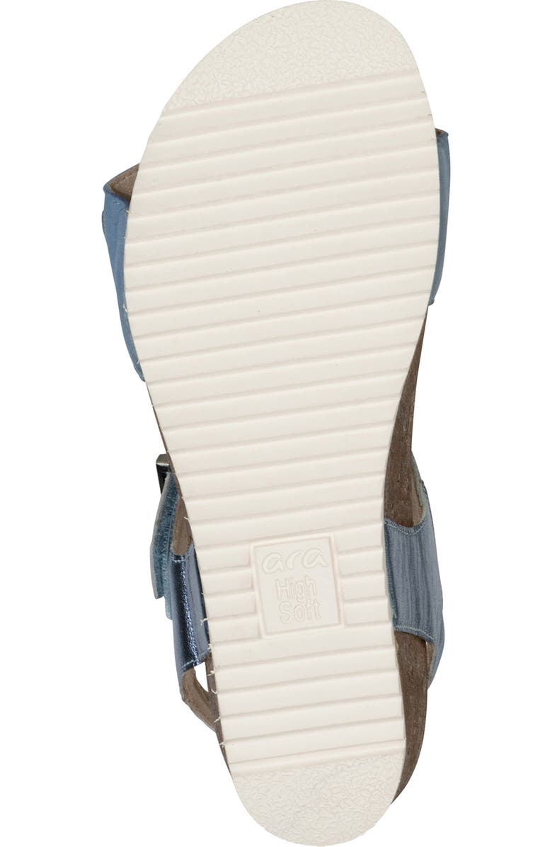 ara Nova Slingback Platform Wedge Sandal, Alternate, color, Blue