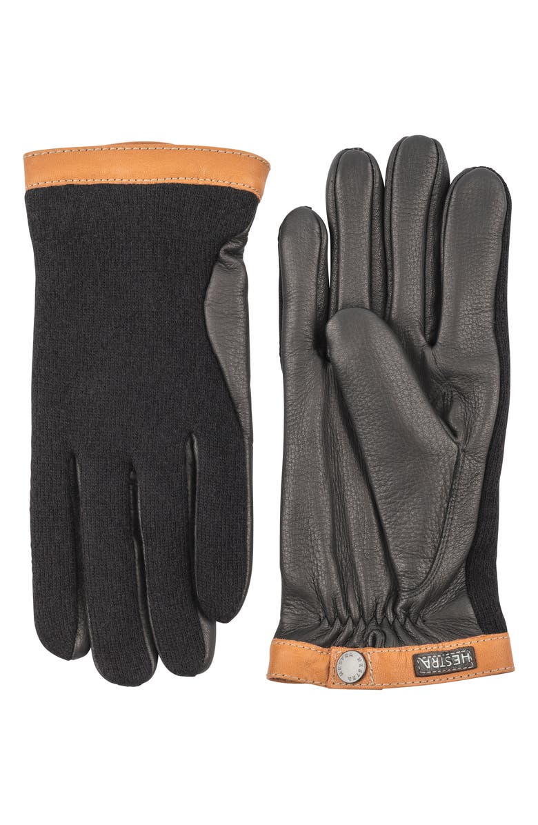 Hestra Deerskin & Merino Wool Gloves, Main, color,