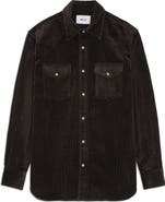 NN07 Ricky 50004 Organic Cotton Corduroy Snap-Up Western Overshirt