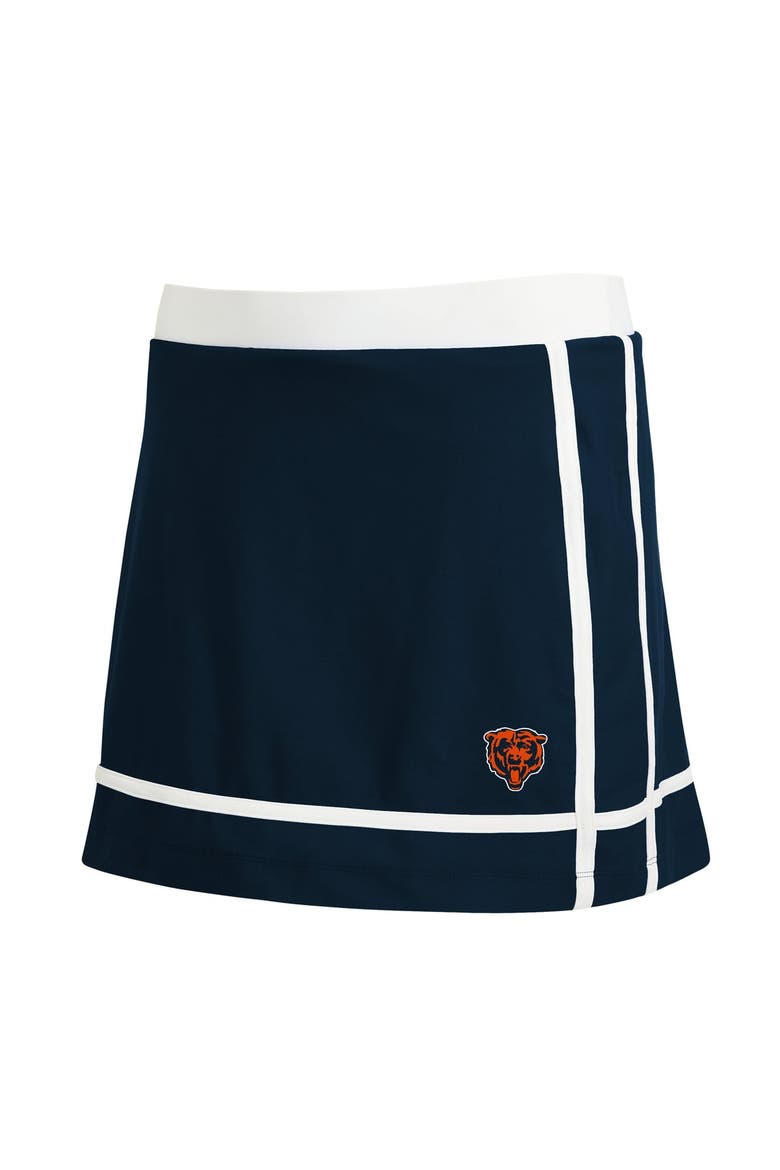 Women's WEAR by Erin Andrews  Navy Chicago Bears Stripe Skort, Alternate, color, Navy