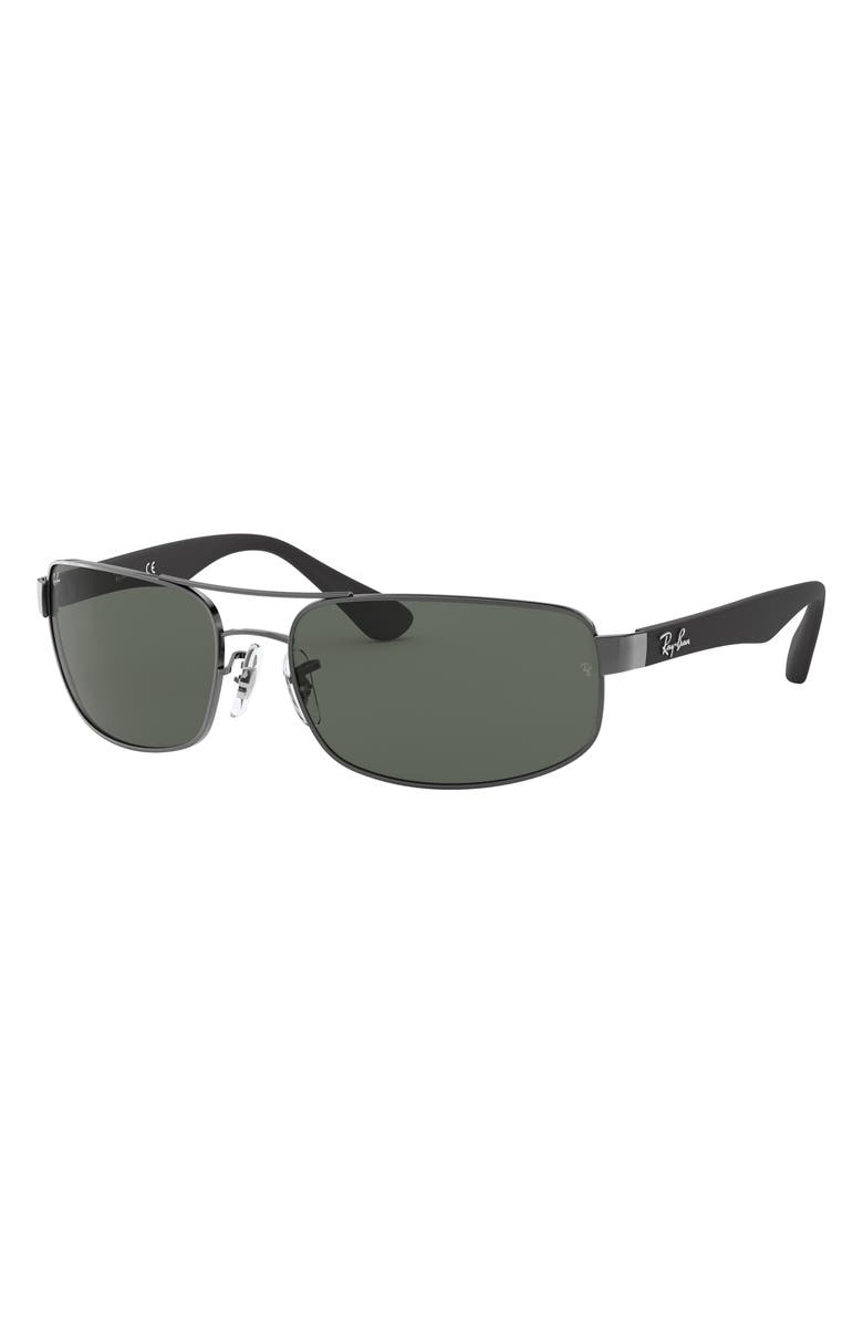 Ray-Ban 64mm Oversize Rectangular Sunglasses, Alternate, color, 