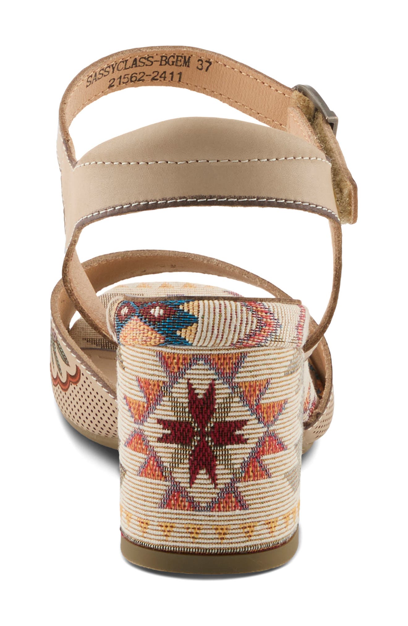 Sassyclass Ankle Strap Sandal, Alternate, color, BEIGE MULTI