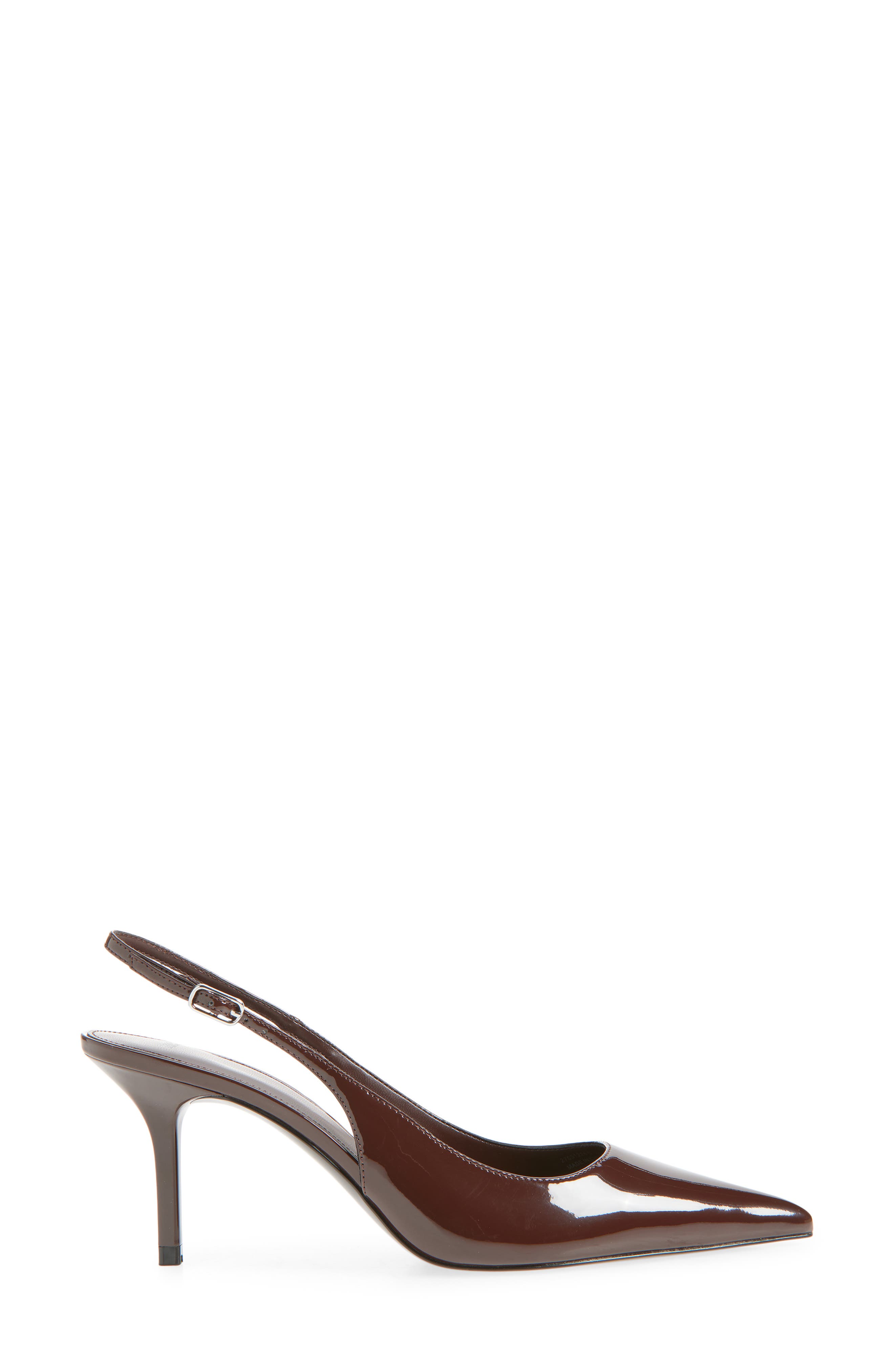 MANGO Sol Slingback Pump, Alternate, color, Chocolate