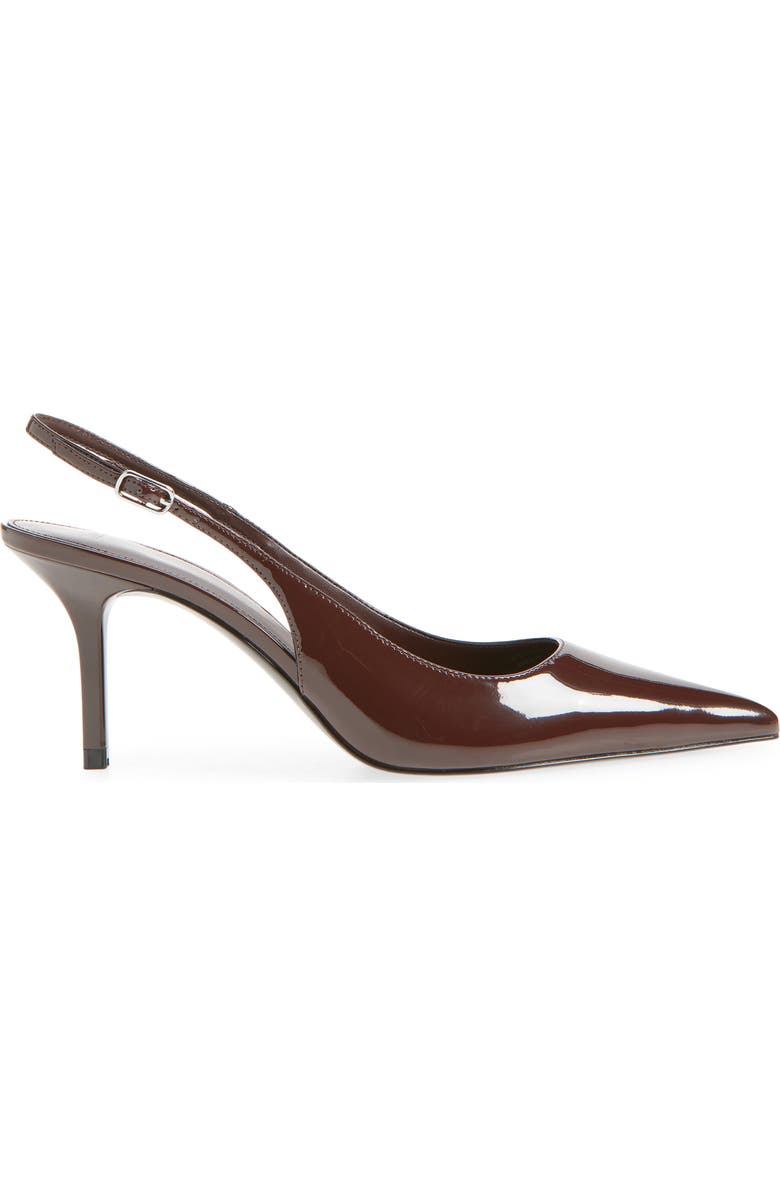 MANGO Sol Slingback Pump, Alternate, color, Chocolate